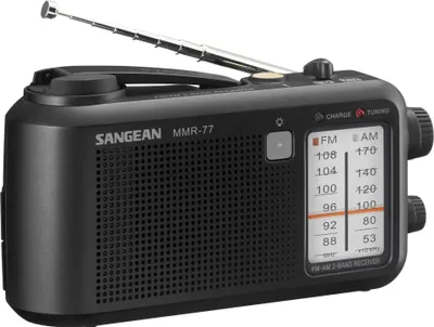Immagine prodotto di MMR-77 Ricevitore AM/FM nero opaco con alimentatori multipli