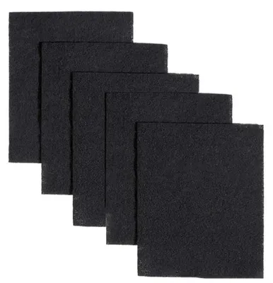 Produktbild von INF Filterpads für Dunstabzugshaube 5 Stück Polyurethan 26cmx20cm Schwarz