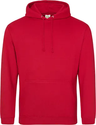 Produktbild von Just Hoods JH001 | College Hoodie / Kaputzenpulli in vielen Farben - Farbe: Fire Red - Größe: 4XL