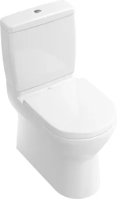 Produktbild von Villeroy & Boch WC für WC-Kombination O.novo Tiefspüler mit Spülrand weiß glänzend mit Beschichtung ohne WC-Sitz 565810R1