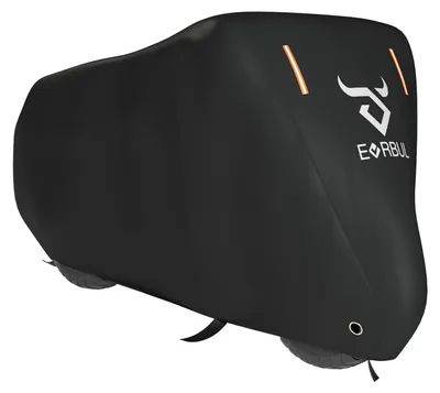 Image de Housse de moto 245 x 105 x 125 cm - Universelle, adaptée à toutes les saisons, 420D+PU, imperméable, protection UV 50+, coupe-vent, bandes réfléchissantes + poche pour cyclomoteurs et scooters