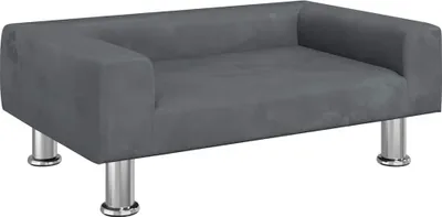Produktbild von vidaXL Hundebett Dunkelgrau 70x45x26,5 cm Samt