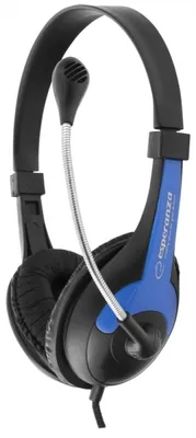 Obrázok produktu pre Esperanza Stereo slúchadlá s mikrofónom Rooster Blue