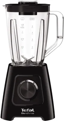 Productafbeelding van Tefal BlendForce II BL4208, staande blender, 1,25 liter, pulsfunctie, ijskunner, 600W, zwart
