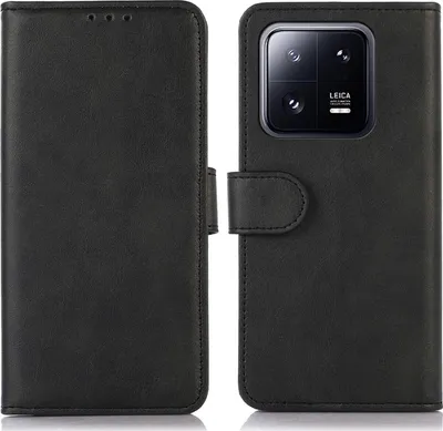 Produktbild von Mobigear Wallet  Xiaomi 13 Hülle Klapphülle Geldbörse - Schwarz