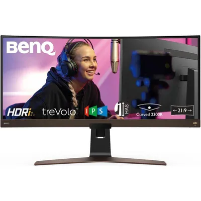 Zdjęcie produktu dla BenQ 9H.LK3LA.TBE _BenQ 95.3cm EW3880R 21:9 USB-C/HDMI/DP brown curv.UWQHD+