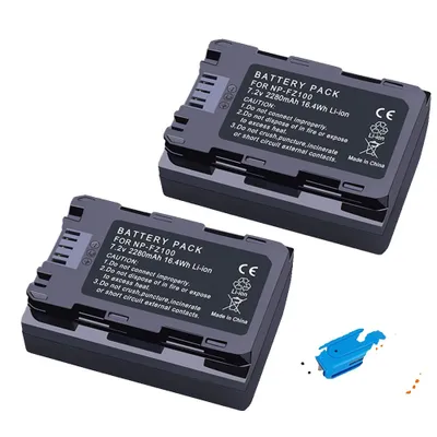 Obrázek produktu pro Baterie NP-FZ100, dvouslotová nabíječka, kapacita 2280 mAh, 2ks baterií