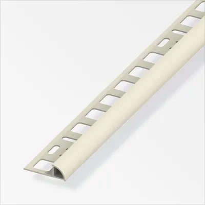 Produktbild von alfer Viertelkreisprofil PVC glatt beige