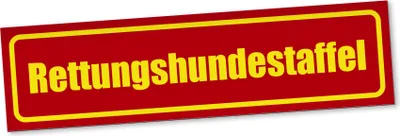 Produktbild von PantherPixel Rettungshundestaffel Magnetschild Auto Mantrailing Magnetfolie Geschenkidee 30 x 8 cm REFLEKTIEREND