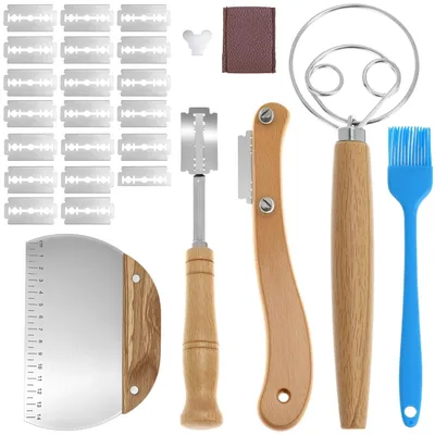 Image de Solidchoice - Ensemble de 27 pièces pour la pâtisserie, comprenant un coupe-pain et une spatule à pâte