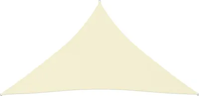Obrázek produktu pro Stínící plachta oxford trojúhelníková 4,5 x 4,5 x 4,5 m krémová
