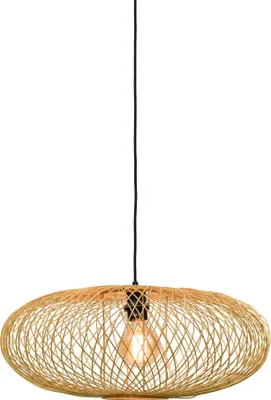 Produktbild von GOOD&MOJO - Hängeleuchte Cango - Bambus - Ø60cm Hängelampe - Esstischlampe - Wohnzimmerlampe - Schlafzimmerlampe - Wohnzimmer