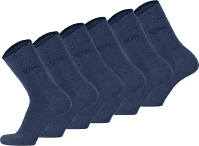 Produktbild von camel active Herren Socken, 6er Pack - Basic Socken, Baumwolle Indigo meliert 43-46