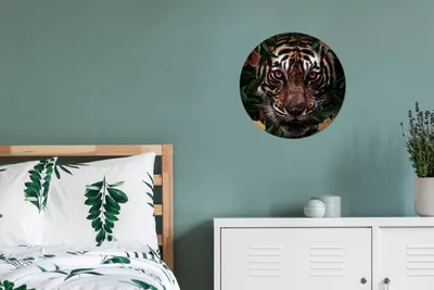 Produktbild von MuchoWow® - Wand Bild - Wohnzimmer - Runde Bilder - Alubilder - Kunst für zu Hause - Aluminium - Wanddekoration