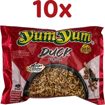 Produktbild von YumYum - Instatnudeln DUCK Flavour -  Entengeschmack, 10x 60g