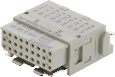Produktbild von HARTING Han Shielded Modul Basic + Schirm 180 Buchseneinsatz (F) Crimpanschluss, 27-polig+Schirmung 32V, 4A - 1 Stück