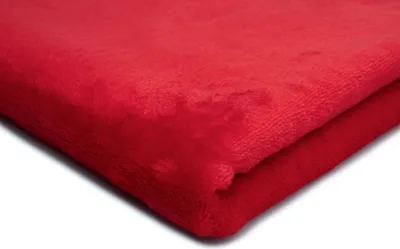 Obrázek produktu pro Minkee Plyšová hladká oboustranná Umělá kožešina červená 50 x 160 cm