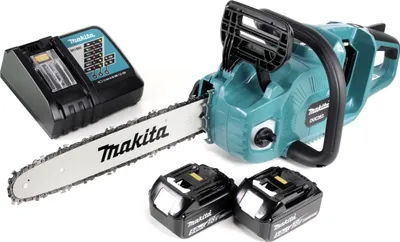 Produktbild von Makita DUC 353 RT2 Akku Kettensäge 36V ( 2x18V ) Brushless 35 cm + 2x 5,0 Ah Akku + Ladegerät