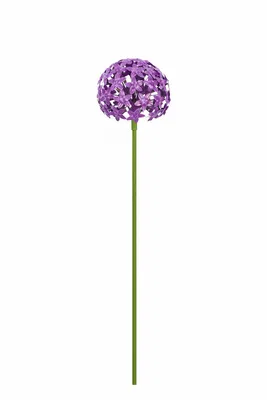 Produktbild von Gartenstecker Metall Allium lila Stecker Garten "ArtFerro" D16cm Blütenkugel