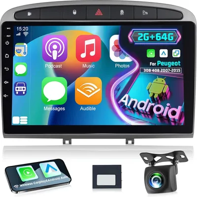 Zdjęcie produktu dla Radio samochodowe Android 13 - System multimedialny - Radio z ekranem dotykowym - Radio z nawigacją - Bezprzewodowe CarPlay