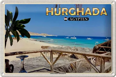 Produktbild von Blechschild Reise 30x20cm Hurghada Ägypten Giftun Nationalpark