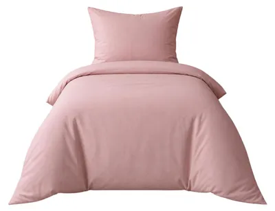 Produktbild von Bettwäsche 2tlg 135x200cm Baumwolle #UNI ROSA