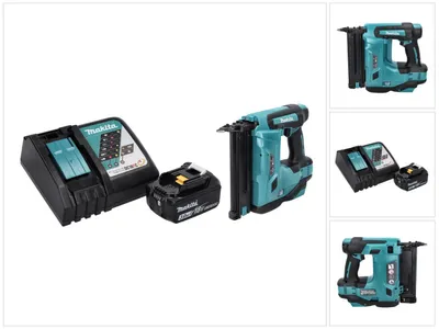 Image de Makita DBN 500 RF1 Cloueuse sans fil, 15-50 mm, 18 V + 1x Batterie 3,0 Ah + Chargeur