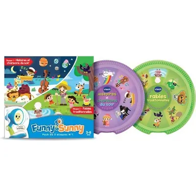 Obrázok produktu pre VTech Funny Sunny PACK 2 DISQUES N°1, 3 rok / roky, Plast, Viacfarebný
