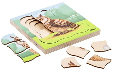 Immagine prodotto di Educo Nella Foresta - gufo spinge 31 pezzi del puzzle