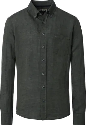 Produktbild von Casa Moda - Casual Fit - Herren Leinenhemd (454403300), Größe:3XL, Farbe:Grün (304)
