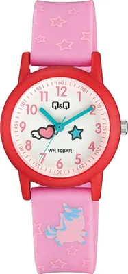 Produktbild von Q&Q Kinderuhr mit Silikonarmband, 10 Bar wasserdicht