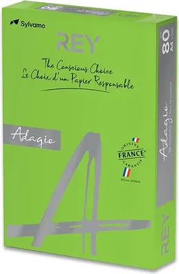 Immagine prodotto di Carta colorata Rey Adagio saturazione intensa, 500 fogli, verde scuro