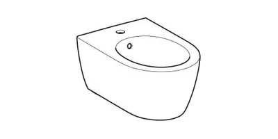 Produktbild von Geberit iCon Wandbidet mit Überlauf, geschlossene Form, weiß, 501898, 501.898.00.8