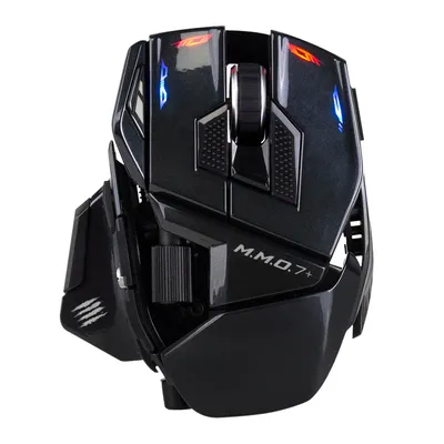 Produktbild von MAD CATZ M.M.O. 7+ kabelgebundene & kabellose MMO Gaming Maus - 21 programmierbare Eingänge + 5D Taste + Shift Modus x2 + 5 Profile
