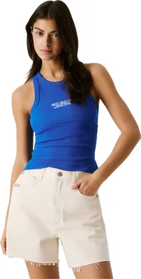 Produktbild von Red Bull Racing Logo Rib ärmelloses T-shirt Blau XS Frau Blau XS
