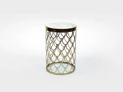 Image de Table d'appoint en bois de couleur naturelle, style élégant