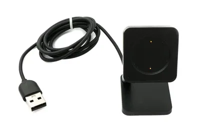 Zdjęcie produktu dla Kabel SYSTEM-S USB 2.0 100 cm do stacji ładującej smartwatch Amazfit Cheetah Pro w kolorze czarnym