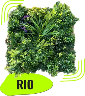 Produktbild von GeckoWall "RIO" | Premium Dschungel Farn Pflanzenwand | Gastronomie Wandverkleidung | Kunstpflanzen Wandmontage | Regenwald Wandpaneele künstlich