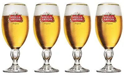 Image de Verres à bière Stella Artois - Chalice - 250 ml - 4 pièces