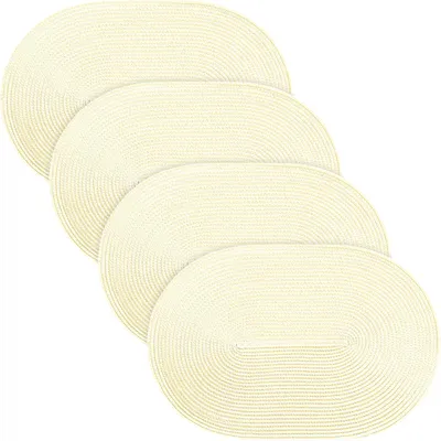 Produktbild von Erwin Müller Tischset Amadora" 4er-Pack ecru oval 30x45 cm"
