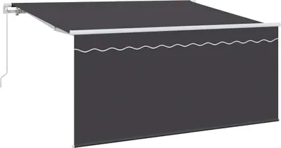 Image de vidaXL Store rétractable anthracite 300 x 200 cm Tissu