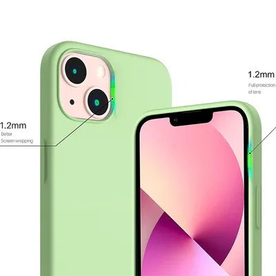 Produktbild von CoolGadget Schutzhülle für Apple iPhone 15 Plus – Robustes Silikon Case Grün, Matt, Anti-Rutsch, Kamera- & Displayschutz, Passgenau