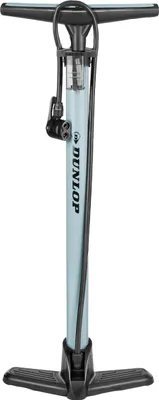 Produktbild von Dunlop Fahrradpumpe  Luftpumpe Fahrrad für Dunlop-, Schrader- und Französisches Ventil - Standluftpumpe inkl. Adapter für Wasserspielzeug und Bälle