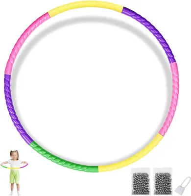 Imagen del producto de Aro de gimnasia de 60 cm, de 7 piezas, de colores, para entrenamiento físico