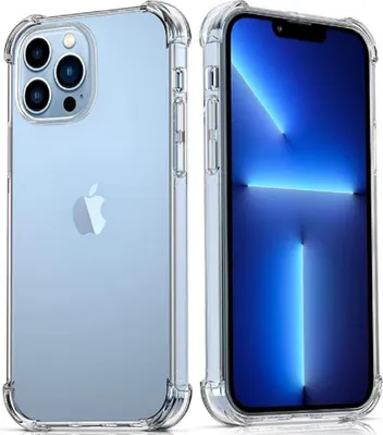 Produktbild von Wisam Apple iPhone 13 Pro Max 6.7" Anti Shock Silikon Case Schutzhülle Clear Hülle