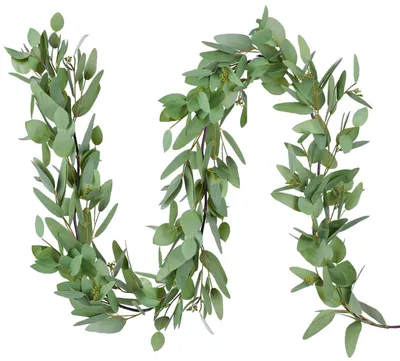 Productafbeelding van DearHouse eucalyptuskrans, kunstplanten, eucalyptusbladeren, tafeldecoratie