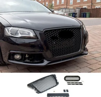 Produktbild von Kühlergrill Sport mit Emblem und Kennzeichenhalter passend für Audi A3 8P 2008-2013