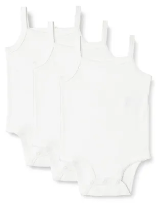 Obrázek produktu pro A. Essentials Baby – Dámské body bez rukávů, 3 kusy, bílé, velikost 0-3 měsíce
