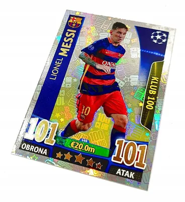 Produktbild von Match Attax 2015/16 Card No. 498 Lionel Messi / 100 Club