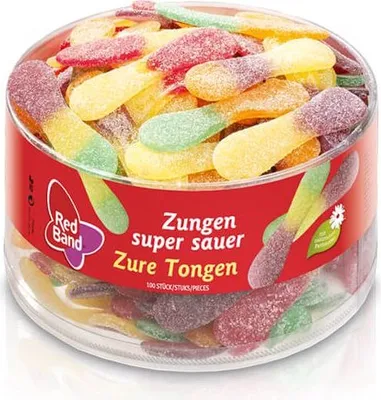 Produktbild von Red Band Zungen super sauer 100 Stück, 1200g